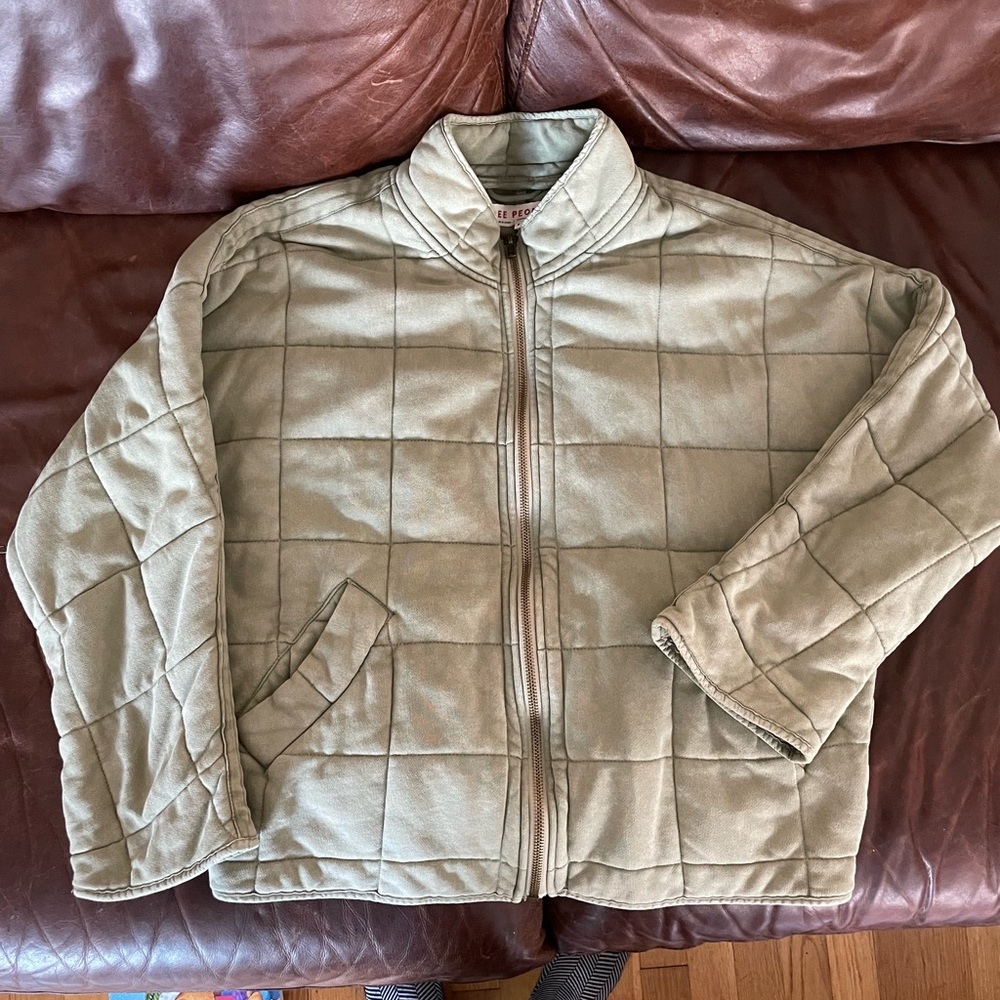 Free People Dolman Quilted Knit Jacket